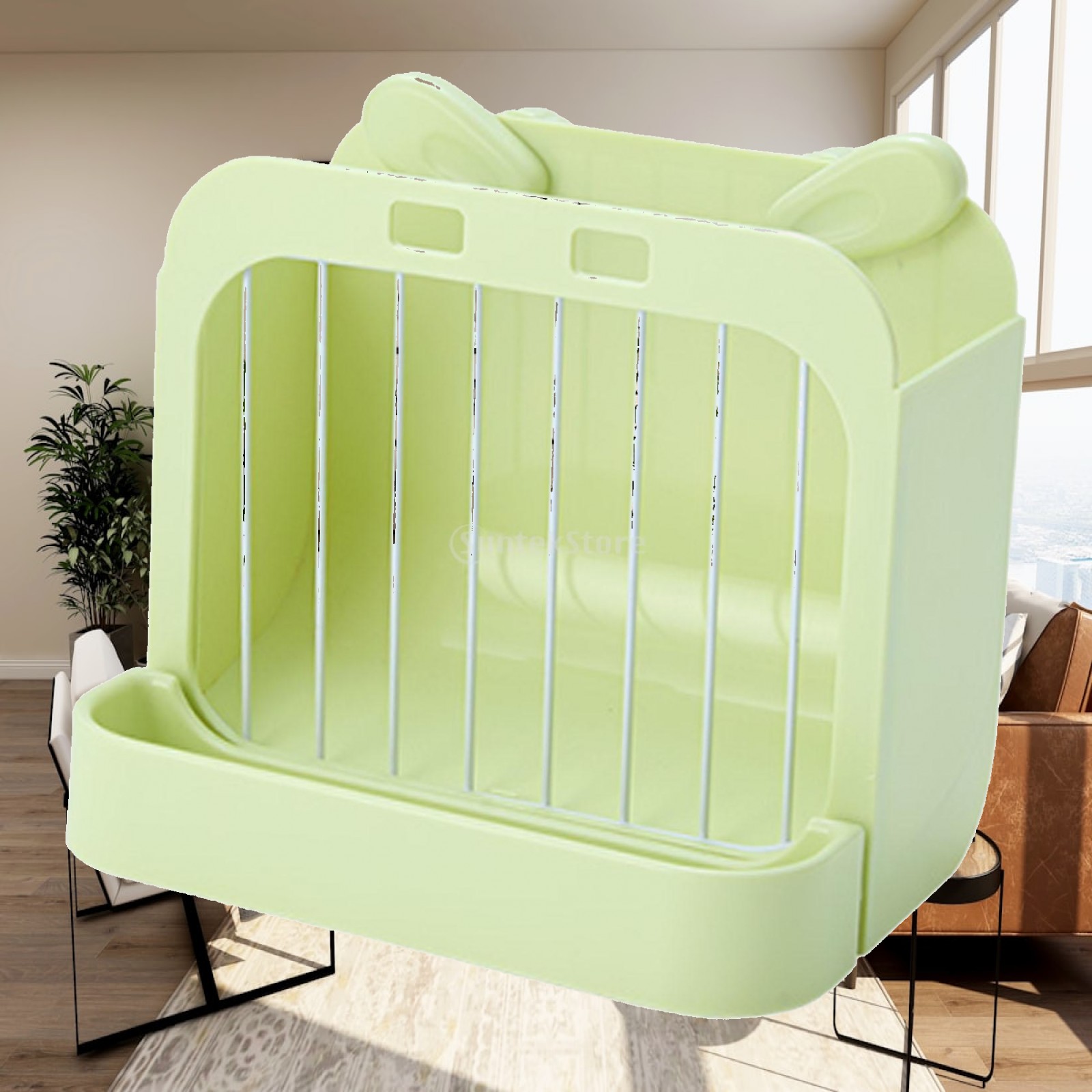 Rabbit Pellet Feeder - Tavşan Yemlik Rafı ABS Plastik Yemlik