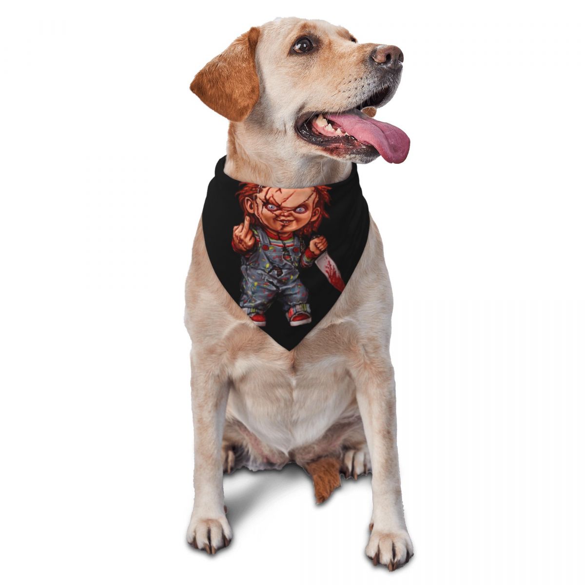 Dog Bandana Scarf - Katil bebek Chucky Pet bandanalar çocuk