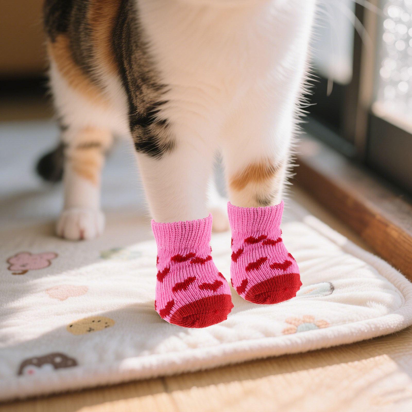 Dog Booties Paw Protector - Köpekler için 8 Adet Evcil Hayvan