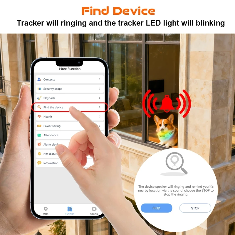 Renkli LED Işıklı GPS Evcil Ha - Pet Gps Tracker Collar incelemesi ve fiyatı